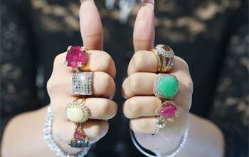 Gemstones for each finger